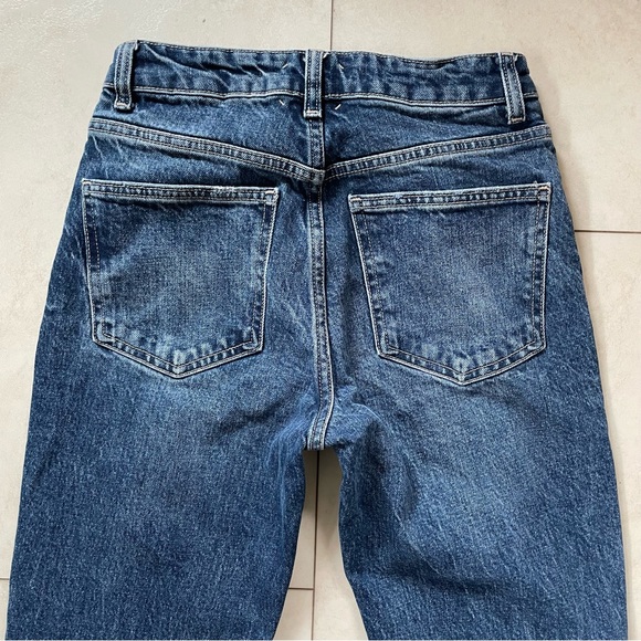 Zara Women’s 4 Slim Straight High Rise Denim Jeans Medium Wash. - Picture 5 of 7